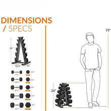Load image into Gallery viewer, Dumbbell Dumbbell Set With Rack