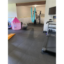 Load image into Gallery viewer, 48ft Gym Flooring Exercise Mats - Black