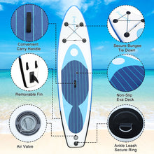 Load image into Gallery viewer, 129.92" 29.53"5.91" Inflatable Stand Up Paddle Board Non-Slip Wide Surfboard