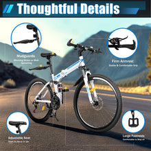 Load image into Gallery viewer, 26 Inch Outdoor Mountain Bike, 21 Speed Foldable Bicycle