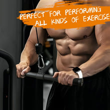 Load image into Gallery viewer, Fitness 360° Rotating Straight Bar Pull Down Bar Bicep Tricep Rope Cable