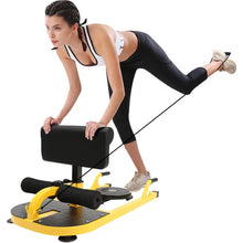 Load image into Gallery viewer, Multi-Function Deep Sissy Squat Machine Yellow and Black Home Gym