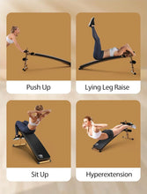Load image into Gallery viewer, Sit Up Bench, Adjustable Workout Bench for Ab Exercise