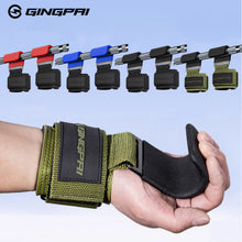 Load image into Gallery viewer, Weight Lifting Hook Grips with Wrist Wraps