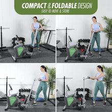 Load image into Gallery viewer, Smart Home Rowing Machine Bluetooth Compact Foldable Magnetic Rower with Fitness APP