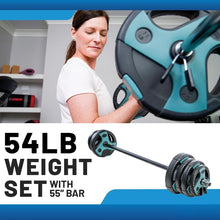 Load image into Gallery viewer, 54 LB Perfect Barbell Weight Set for Home Gym