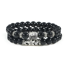 Load image into Gallery viewer, 2pcs/set Buddha Head Bracelet for Women Men