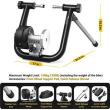 Load image into Gallery viewer, Stationary Bike Trainer with Bluetooth & ANT+ for 26-29 and 700C Wheels, Compatible with Zwift, Onelap, Rouvy AR Apps