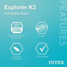 Load image into Gallery viewer, Intex 68307EP Explorer K2 Inflatable Kayak Set