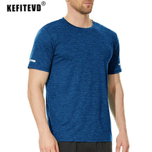 Load image into Gallery viewer, KEFITEVD Men Short Sleeve T-Shirt Quick Dry Athletic Shirts