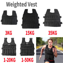 Load image into Gallery viewer, 3/15/35kg Weight Training Suit Empty Bag Fitness Running Vest