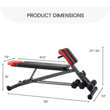 Load image into Gallery viewer, Multi-Functional Gym Bench for Full All-in-One Body Workout