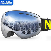 Load image into Gallery viewer, NATFIRE Ski Goggles Double Layers Anti-fog UV400