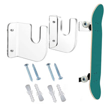 Load image into Gallery viewer, 2-3Pairs Skateboard Display Rack Acrylic Skateboard Storage Bracket