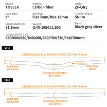 Load image into Gallery viewer, TOSEEK ZF-ONE Mtb Carbon Handlebar Bicycle Handlebar