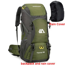 Load image into Gallery viewer, 50L Travel Backpack Camping Men Large Hiking Bag Tourist Rucksack Waterproof Outdoor Sports Climbing Mountaineering Bag Luggage