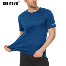 Load image into Gallery viewer, KEFITEVD Men Short Sleeve T-Shirt Quick Dry Athletic Shirts