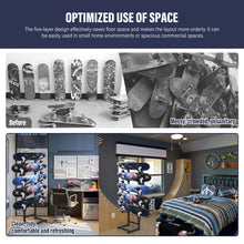 Load image into Gallery viewer, Single/Double Sided Skateboard Rack, 5-Tier Metal Skate Board Organizer