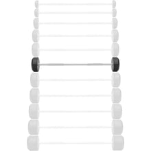 Load image into Gallery viewer, Philosophy Gym Rubber Fixed Barbell, Pre-Loaded Weight