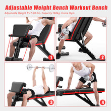 Load image into Gallery viewer, Adjustable Weight Bench Full Body Workout