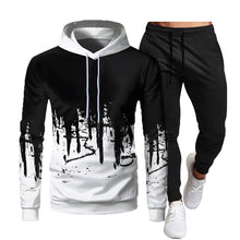 Load image into Gallery viewer, 2024 Spring and Autumn New Men's Inkjet Printed Hoodie and Pants