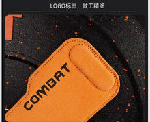 Load image into Gallery viewer, 1Pair Cowhide Weightlifting Gloves Deadlift Grip Pads for Fitness Gym Fitness Wrist Straps