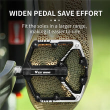 Load image into Gallery viewer, WEST BIKING Bicycle Pedals Sealed DU Bearing Nonslip Pedal Mountain Road Bike Cycling Alloy MTB Pedal Bicycle Accessories