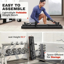 Load image into Gallery viewer, Flat Weight Bench - Heavy Duty Foldable Workout Bench