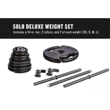 Load image into Gallery viewer, Barbells 4-Weight Deluxe Barbell Set