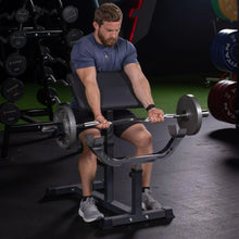 Load image into Gallery viewer, Adjustable Preacher Curl Weight Station