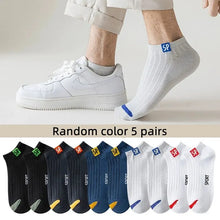 Load image into Gallery viewer, 5pairs Men's Fashion Sports Socks