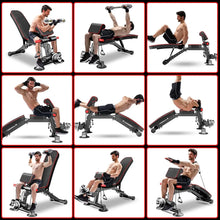 Load image into Gallery viewer, Adjustable Weight Bench - Utility workout Benches