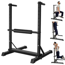 Load image into Gallery viewer, 3in1 Dip Station Bulgarian Split Squat and Calf Raise Stand
