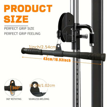 Load image into Gallery viewer, Fitness 360° Rotating Straight Bar Pull Down Bar Bicep Tricep Rope Cable