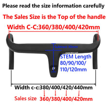 Load image into Gallery viewer, KOCEVLO X01 Road Bike Full Carbon Fiber Stem Integrated Bicycle Handlebar