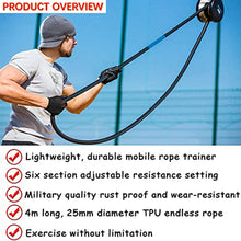 Load image into Gallery viewer, Fitness Endless Rope Trainer, Adjustable, 6 Levels, Arm, Back, Chest, Waist, Gym Equipment