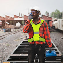 Load image into Gallery viewer, High Visibility Running Vest Breathable Night Work Safety Vest