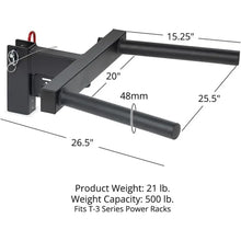 Load image into Gallery viewer, Power Rack with Dip Attachment, Ideal for Bodyweight Training and Calisthenics