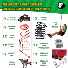 Load image into Gallery viewer, 65 FT Largest Ninja Warrior Obstacle Course for Kids