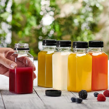 Load image into Gallery viewer, 8OZ Plastic Bottles With Caps small juice containers