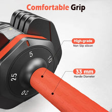 Load image into Gallery viewer, 25LB 55LB Adjustable Dumbbells Set,Adjustable Dumbbells