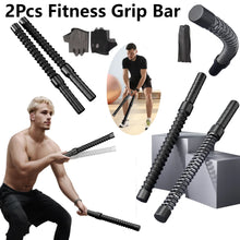 Load image into Gallery viewer, 2Pc Strength Training Bar Ergonomic Fitness Grip Bar Biceps Triceps Strengthener