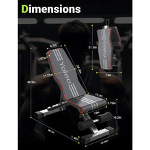 Load image into Gallery viewer, Adjustable Weight Bench for Full Body Workout
