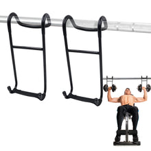 Load image into Gallery viewer, Dumbbell Spotter Hooks for Bench Press