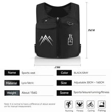Load image into Gallery viewer, Running Hydration Vest Backpack