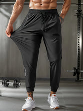 Load image into Gallery viewer, Men's Waist Drawstring Quick-drying High Elasticity Solid Color Sports Training Outdoor Long Pants