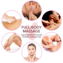 Load image into Gallery viewer, Natural Stone GuaSha Jade Facial Beauty Scraping Massage Tools