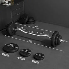 Load image into Gallery viewer, Barbell Weight Set - Curl Bar