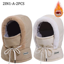 Load image into Gallery viewer, Cold Weather Thermal Balaclava Scarf Winter Windproof Hood Hat Plush Neck Warmer Ski Face Mask