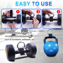 Load image into Gallery viewer, Loading Dumbbells Strap for Dip Belt Squat Pull-up ,Load Dumbbells Kettlebells